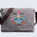 Sip, Smile, and Stow-Grab Your Coffee Quote Shoulder Bag!