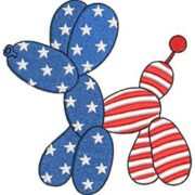 Patriotic Dog American flag 02