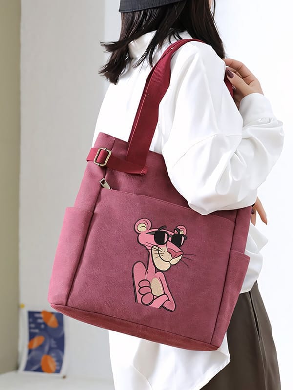 Carry Creativity Grab the Embroidered Burgundy Tote!