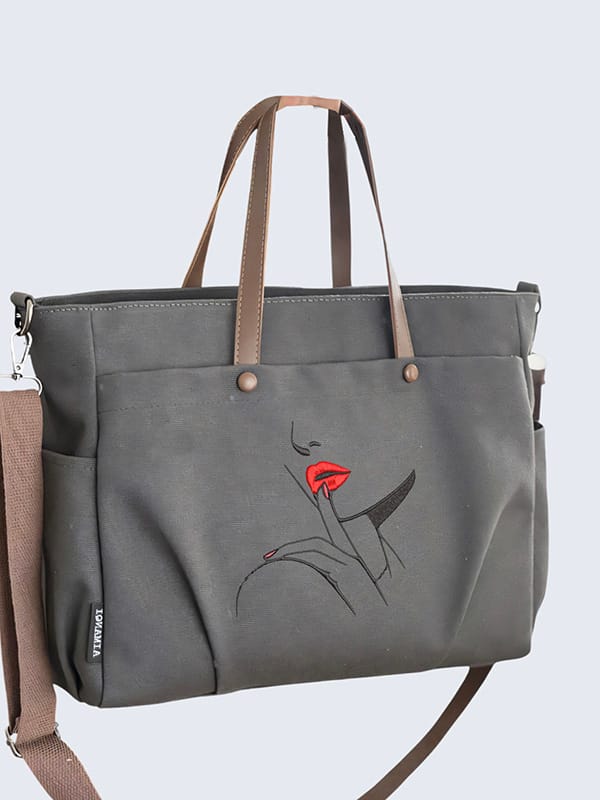 Chic and Bold Grab Your Minimalist Design Embroidered Tote Now!