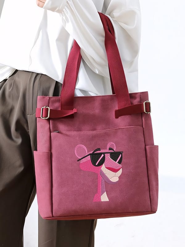 Embroidered-Chic-Vibes-Only-Get-Your-Pink-Panther-Tote