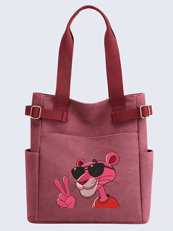 Wear Your Victory Order the Embroidered Pink Panther Bag!