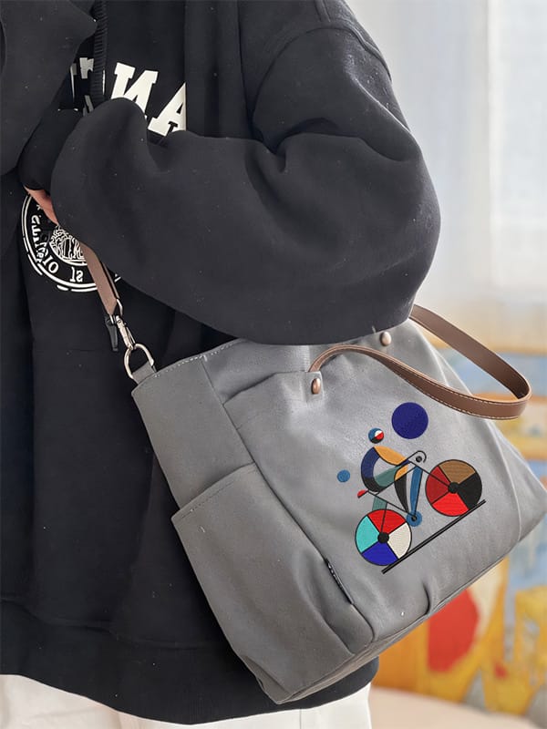 Elevate Every Room-Order Your Geometric Art Piece Embroidered Toe Bag