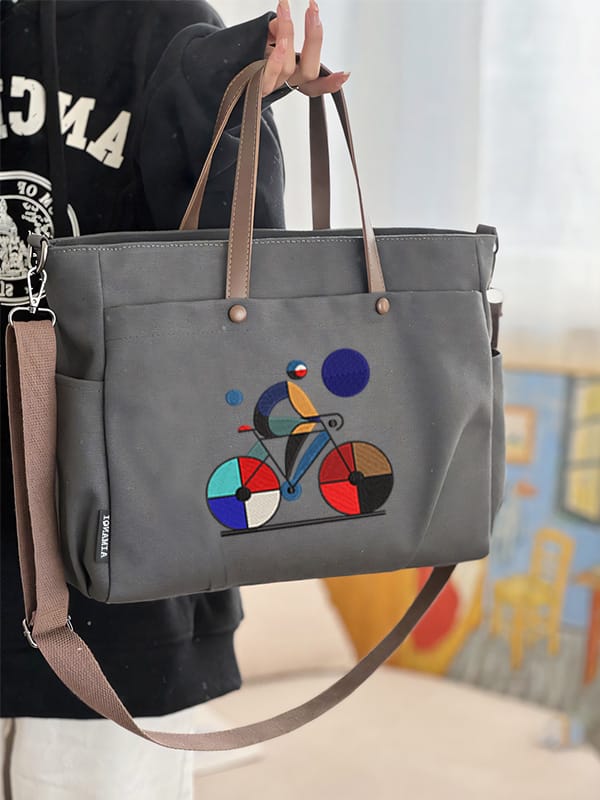 Express Your Passion-Get Bauhaus Movement Art Embroidered Bag Today!