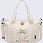 Retro Cartoon Mascot Embroidered Canvas Tote Bag (Copy)