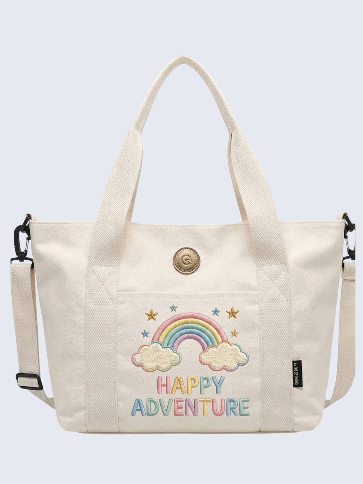 main Retro Cartoon Mascot Embroidered Canvas Tote Bag (Copy) - Image 1